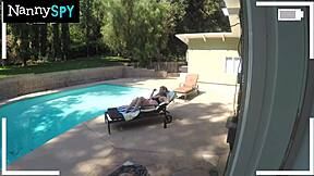 been caught stealing, the slutty nanny lets her boss cum inside to stay employed