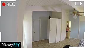 been caught stealing, the slutty nanny lets her boss cum inside to stay employed