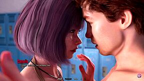 I watch my teacher's big ass in class during 3d hentai animation