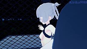 nazuna nanakusa in intense creampie sex from call of the night hentai