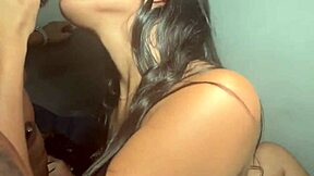 Fucking my wife and her friend together in lingerie. Can I handle this interracial threesome?