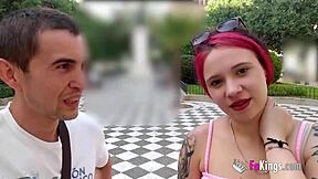 Public nudity with inna black and her big dicked friend