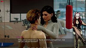 Ms. Denvers in cosplay hentai game, big tits episode 49.