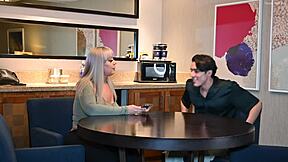 massive titty milf, oops, caught watchin’ porn and banged by young guy, angel luv!