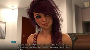 Three girls try to knock John off his feet with their feet and tits!