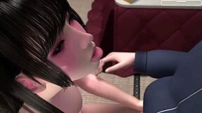 NTR Teen Girl's Passionate Threesome with Friend and Stepbrother!