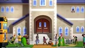 summertime saga 4: watching sexy jamie take a shower