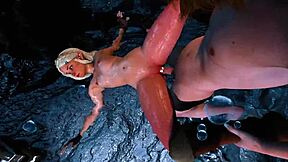 Hey, check out this Zelda scene at the hot springs in 3D animation.