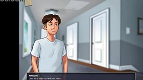 summertime saga 4: watching sexy jamie take a shower