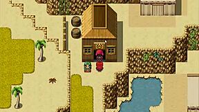 Harem in another world hentai game ep 12 with huge facial and accidental boner