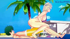 Himiko Toga, Mitsuki Bakugo, Izuku Midoriya in Wild My Hero Academia Hentai Sex.