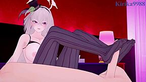 takanashi hoshino and utazumi sakurako have intense sex in blue archive hentai