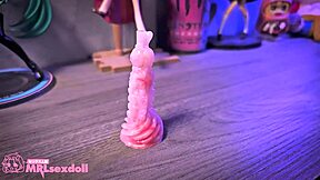 Petite milf toyed and banged with dildo