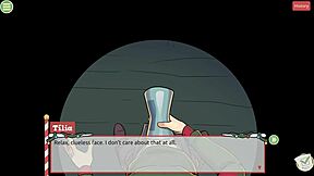 femboy cums on santa elf's cute face