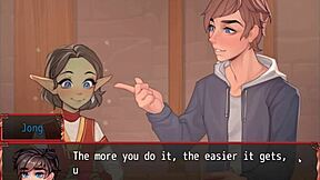 Goblin Princess Experiences First Kiss in Harem Game