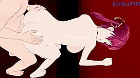 i'm pekora mommy in intense sex with houshou marine in hololive hentai