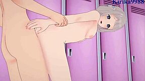 Hey, wanna see Lilja Katsuragi in wild hentai sex from Gakuen Idolmaster?