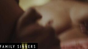 Family sinners - petite 18+ babe dominated by father in law for pussy play and facial finish 😈