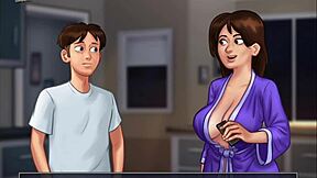 summertime saga 4: watching sexy jamie take a shower