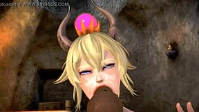 Princess Bowser in wild 3D hentai action number 61
