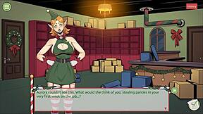 Mrs. Santa teases with underskirt anal plug in Claus Secret Surprise Ep 3