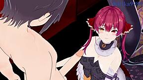 i'm pekora mommy in intense sex with houshou marine in hololive hentai