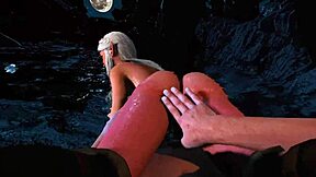 Hey, check out this Zelda scene at the hot springs in 3D animation.