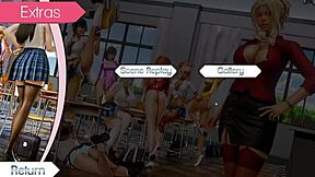 Waifu academy features Sheila Schweizer in 18 nude scenes from porn game play