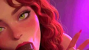 do you want me to suck your big cock at the club, redhead stepsister asks in pov hentai style