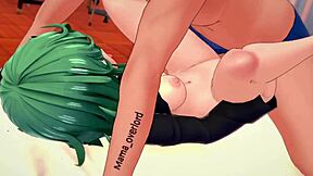 la linda tatsumaki undresses in the infirmary just to relax