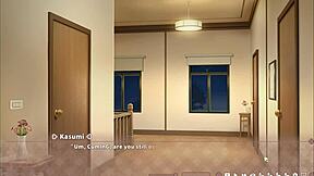 Caught half naked with huge boner? summer clover asks in harem hentai game ep 8