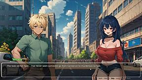 Blurring the Walls Romance Hentai Game Ep 2 with Horny Girlfriend Ripping Shirt Off in Wild Action