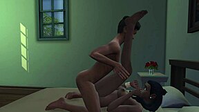 Monalisa in pink bra seduced and fucked in cowgirl ride with mother-in-law