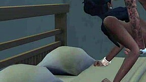 Monalisa in pink bra seduced and fucked in cowgirl ride with mother-in-law