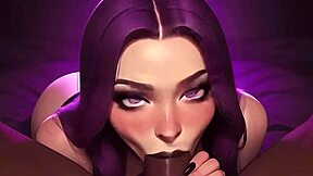 Cute gothic girl begs for bbc cum in mouth pov. 😍