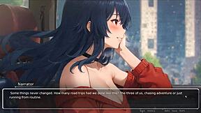 Blurring the Walls Romance Hentai Game Ep 2 with Horny Girlfriend Ripping Shirt Off in Wild Action