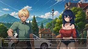 Blurring the Walls Romance Hentai Game Ep 2 with Horny Girlfriend Ripping Shirt Off in Wild Action