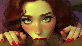 do you want me to suck your big cock at the club, redhead stepsister asks in pov hentai style