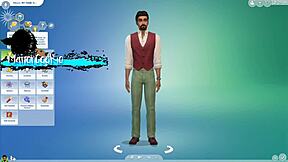 Playing Sims 4 with wicked mod, having fun with my neighbor's big cock