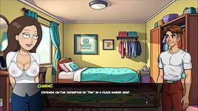 Cartoon Hentai Parody with Morty's Sister Sucking Cock