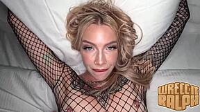 Nympho Blonde Wanted Her First Bbc And Got Her Throat & Pussy Stretched & Got A Big Creampie