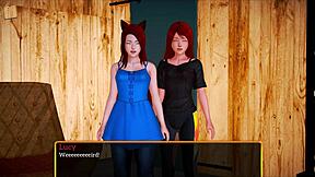 Anna Skye and Sensi Pearl, hot college lesbians, play with sex toys.