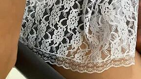 shy girl takes huge dick deep in tight ass