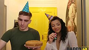 cute girl sucks and rides hard cock to creampie?