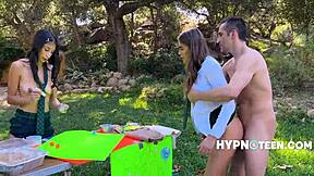 blonde teen masturbates on kitchen counter before work in homemade video