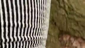 Caught In Forest, Goth Babe Begs For Cock While Submissive Outdoors