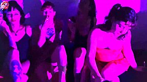 Four little sluts smoking, kissing, and worshiping bare feet at party