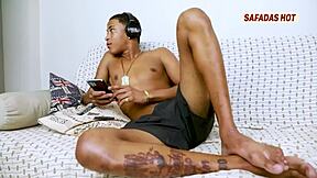 Watch This Latina Neighbor Suck My Big Cock!