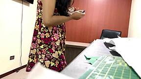 architect nataly gets pounded doggystyle in monterrey office.