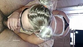 Cheating wife begs for raw cum inside during hot session